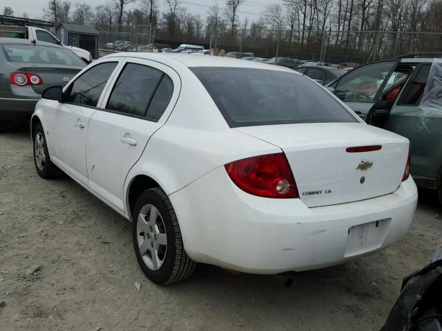 1G1AK55F077282272 - 2007 CHEVROLET COBALT LS WHITE photo 3