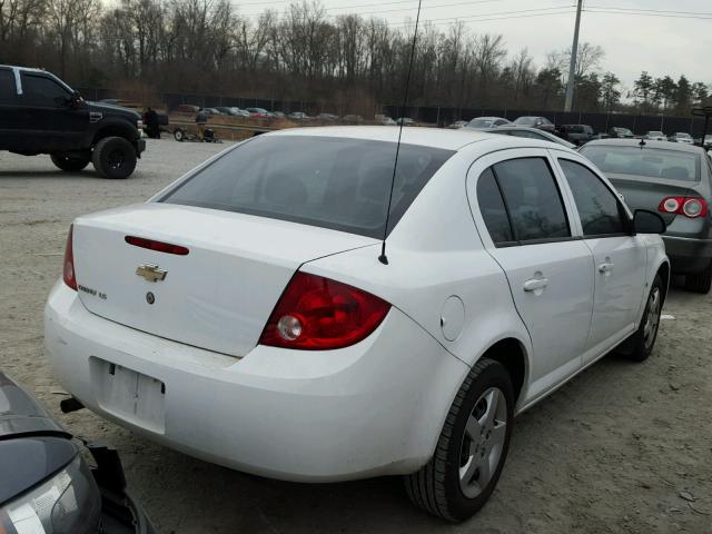 1G1AK55F077282272 - 2007 CHEVROLET COBALT LS WHITE photo 4