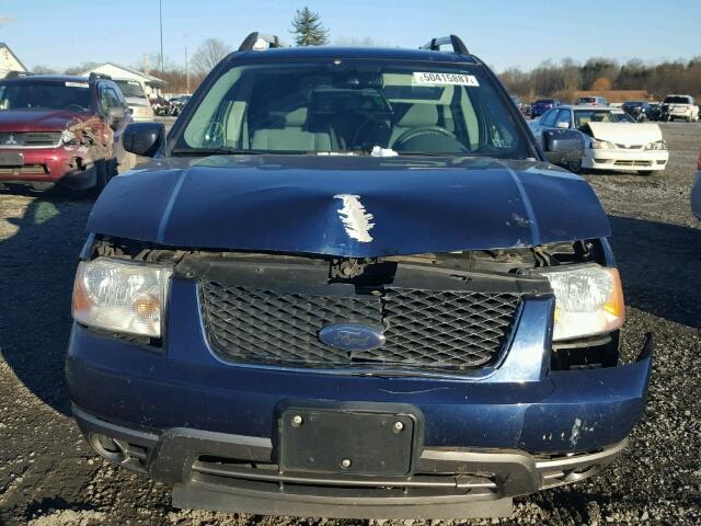 1FMDK05197GA29751 - 2007 FORD FREESTYLE BLUE photo 9