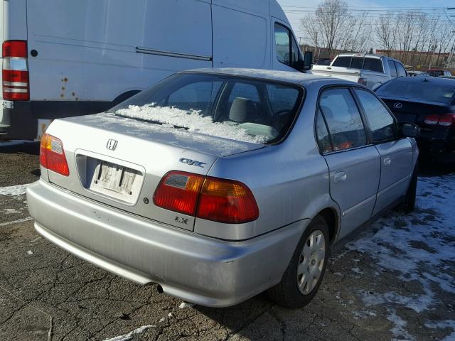 2HGEJ6613YH530512 - 2000 HONDA CIVIC BASE SILVER photo 4