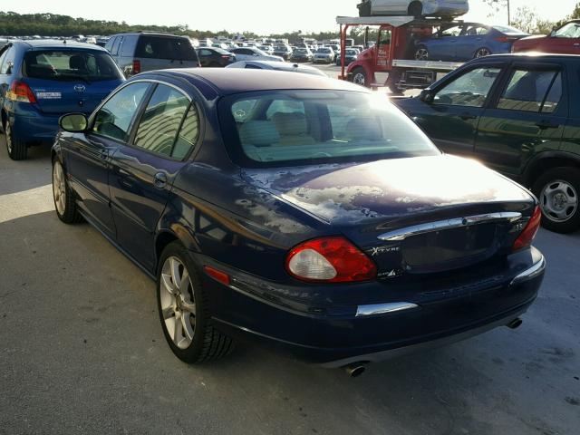 SAJEA51D53XD15037 - 2003 JAGUAR X-TYPE 2.5 BLUE photo 3