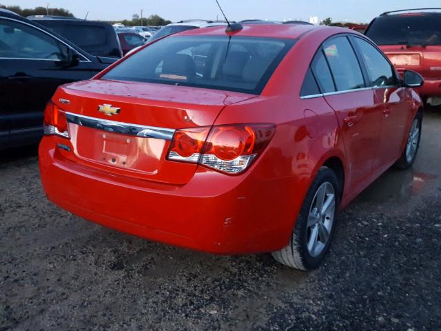 1G1PE5SB5F7146219 - 2015 CHEVROLET CRUZE LT RED photo 4