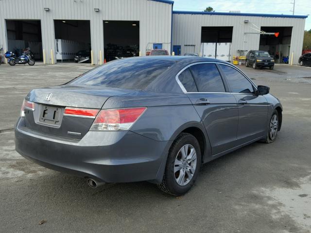 1HGCP2F6XCA161715 - 2012 HONDA ACCORD SE GRAY photo 4