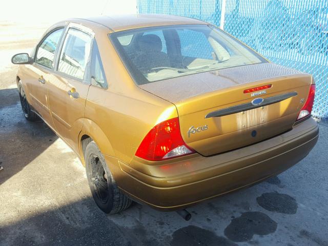 1FAFP34P51W105877 - 2001 FORD FOCUS SE GOLD photo 3