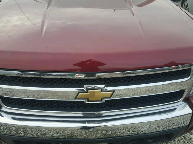 3GCEC23J89G174503 - 2009 CHEVROLET SILVERADO MAROON photo 7