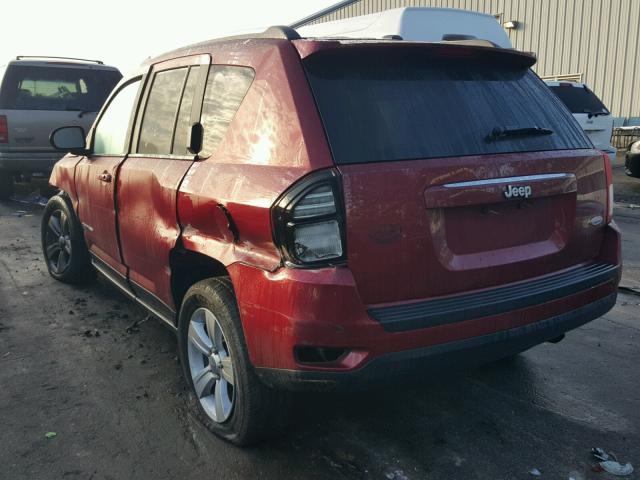 1C4NJCEA7ED643791 - 2014 JEEP COMPASS LA RED photo 3