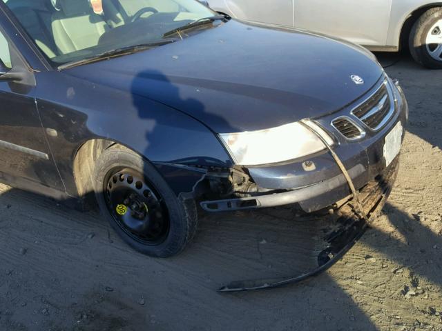 YS3FD45Y261021402 - 2006 SAAB 9-3 BASE BLUE photo 9