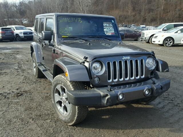 1C4BJWEG6HL547122 - 2017 JEEP WRANGLER U GRAY photo 1