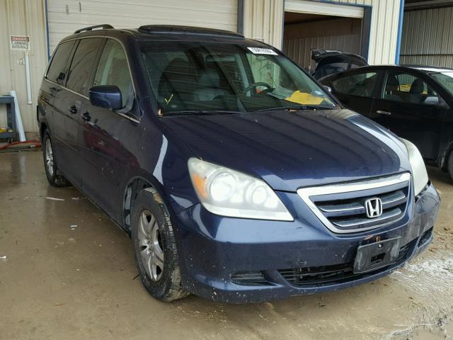 5FNRL38607B043791 - 2007 HONDA ODYSSEY EX BLUE photo 1