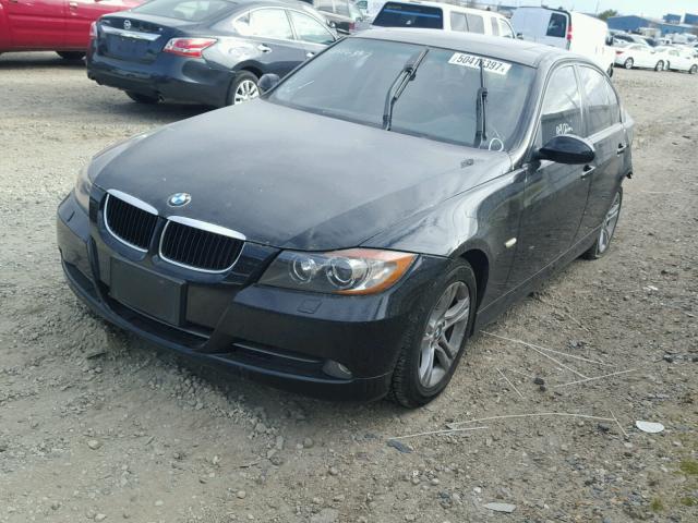 WBAVC93578K038489 - 2008 BMW 328 XI BLACK photo 2