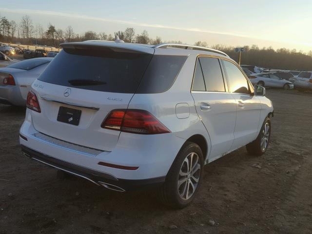 4JGDA5HB4GA640973 - 2016 MERCEDES-BENZ GLE 350 4M WHITE photo 4