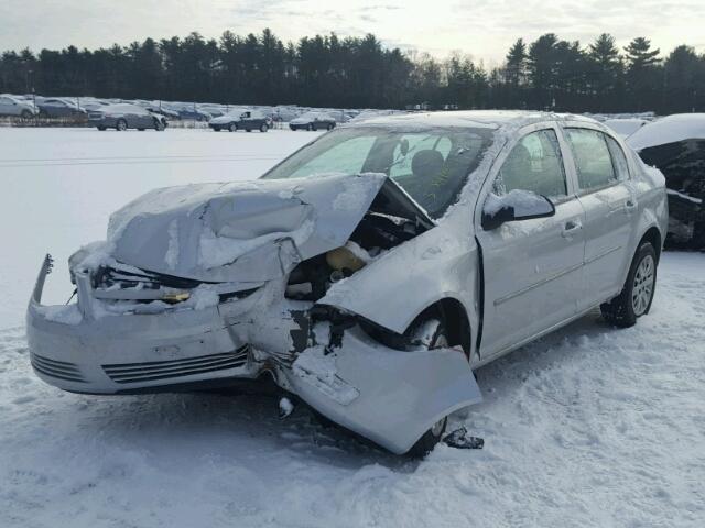 1G1AT58H497251927 - 2009 CHEVROLET COBALT LT SILVER photo 2