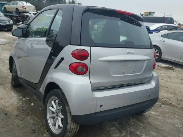 WMEEJ31X08K091093 - 2008 SMART FORTWO PUR SILVER photo 3