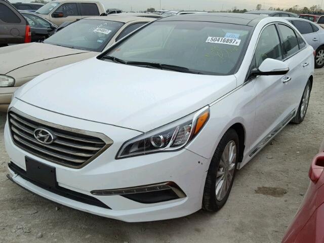 5NPE34AF7FH225213 - 2015 HYUNDAI SONATA SPO WHITE photo 2