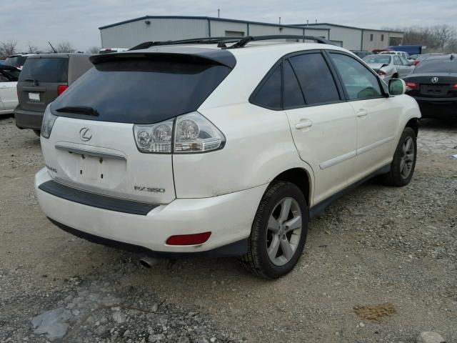 2T2GK31U57C001992 - 2007 LEXUS RX 350 WHITE photo 4