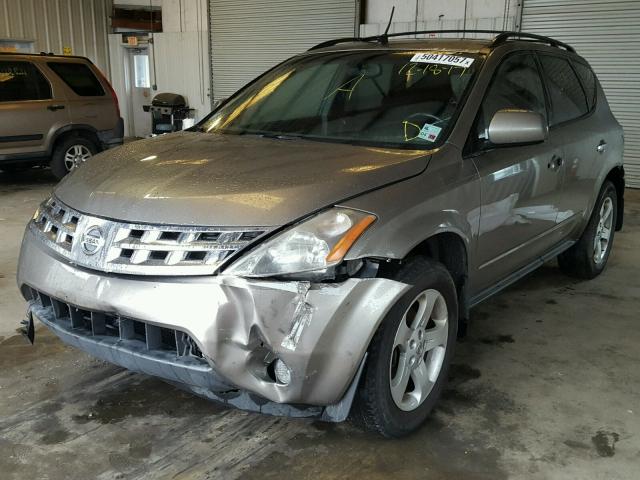 JN8AZ08T14W221767 - 2004 NISSAN MURANO SL BROWN photo 2