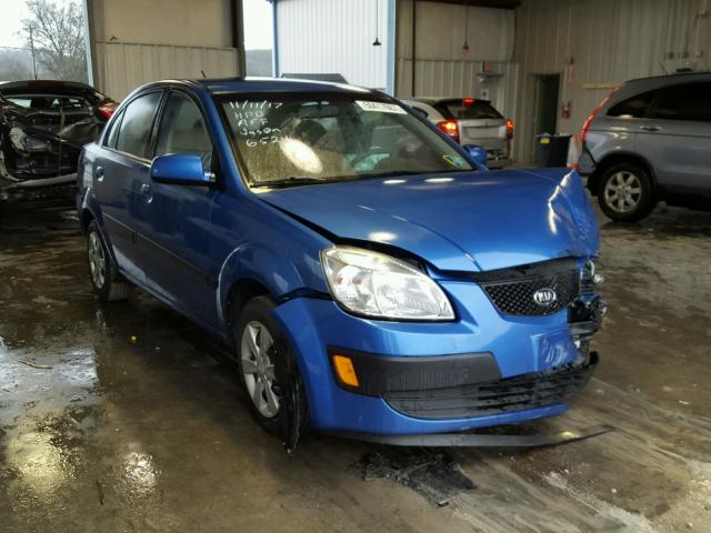 KNADE123686356524 - 2008 KIA RIO BASE BLUE photo 1