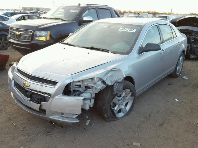 1G1ZB5EB3AF262496 - 2010 CHEVROLET MALIBU LS SILVER photo 2