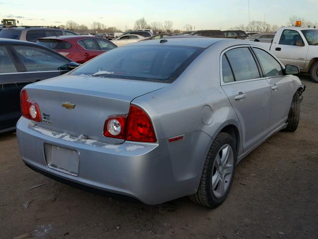 1G1ZB5EB3AF262496 - 2010 CHEVROLET MALIBU LS SILVER photo 4