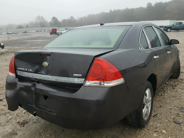 2G1WB58K489127206 - 2008 CHEVROLET IMPALA LS BLACK photo 4