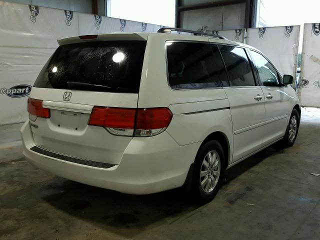 5FNRL38768B046107 - 2008 HONDA ODYSSEY EX WHITE photo 4