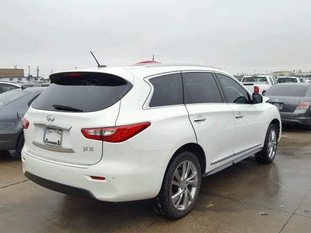 5N1AL0MN2DC344219 - 2013 INFINITI JX35 BASE WHITE photo 4