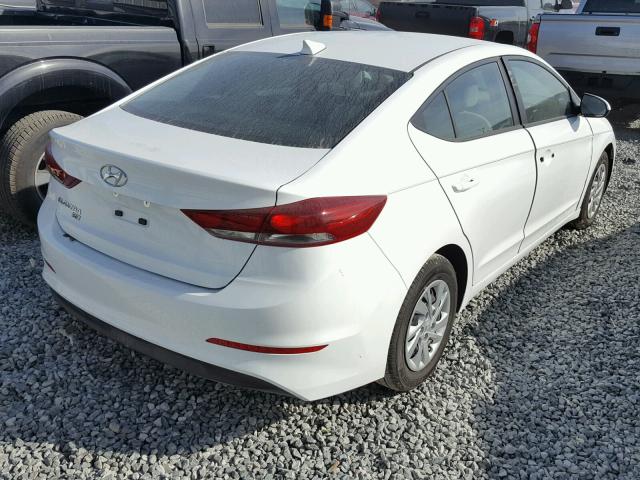 5NPD74LF1HH191902 - 2017 HYUNDAI ELANTRA SE WHITE photo 4