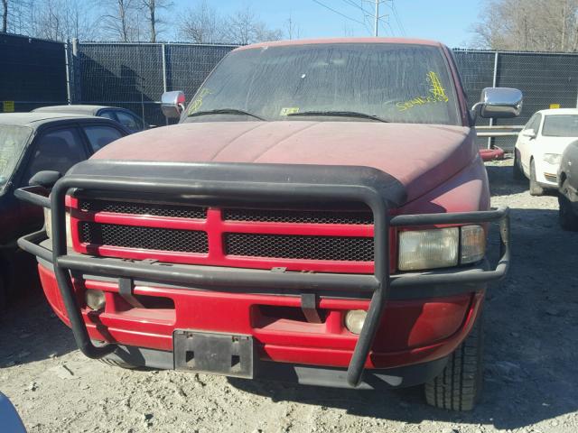 1B7HF16Y5TS696559 - 1996 DODGE RAM 1500 RED photo 9