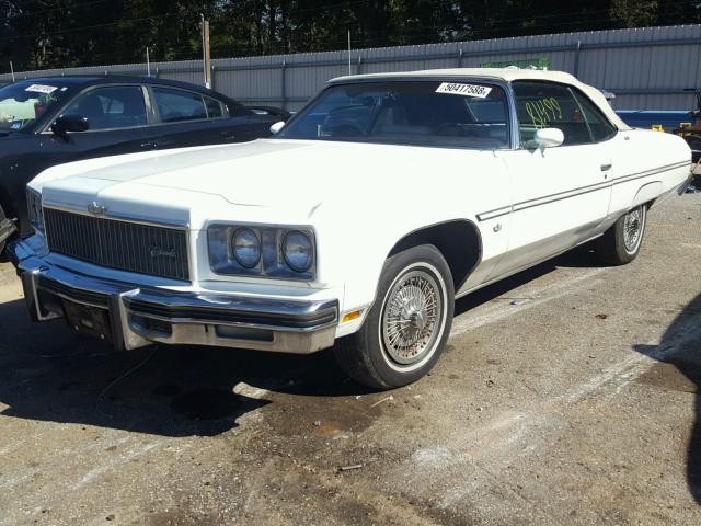 1H67H5S158535 - 1975 CHEVROLET CAPRICE WHITE photo 2