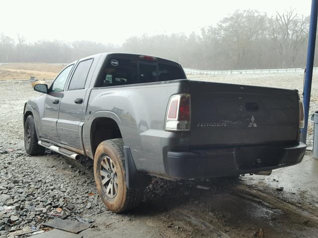 1Z7HC28K37S185059 - 2007 MITSUBISHI RAIDER LS GRAY photo 3