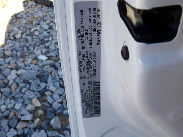 ZFBERFAB3H6F17693 - 2017 RAM PROMASTER 白色 照片 10