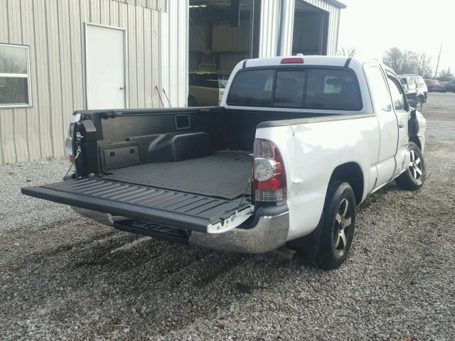 5TETX22N19Z664513 - 2009 TOYOTA TACOMA ACC WHITE photo 4