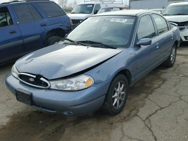 1FAFP66L3YK103137 - 2000 FORD CONTOUR SE BLUE photo 2