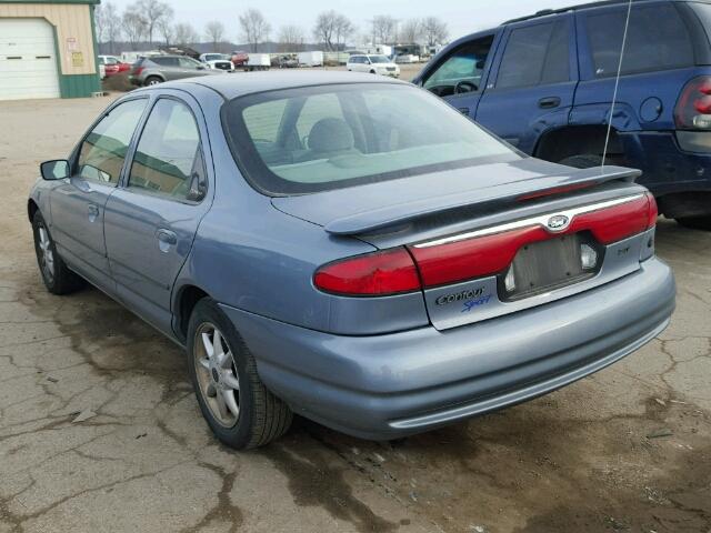 1FAFP66L3YK103137 - 2000 FORD CONTOUR SE BLUE photo 3