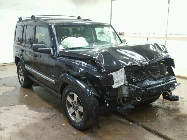 1J8HG48K46C293266 - 2006 JEEP COMMANDER BLACK photo 1