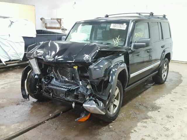 1J8HG48K46C293266 - 2006 JEEP COMMANDER BLACK photo 2