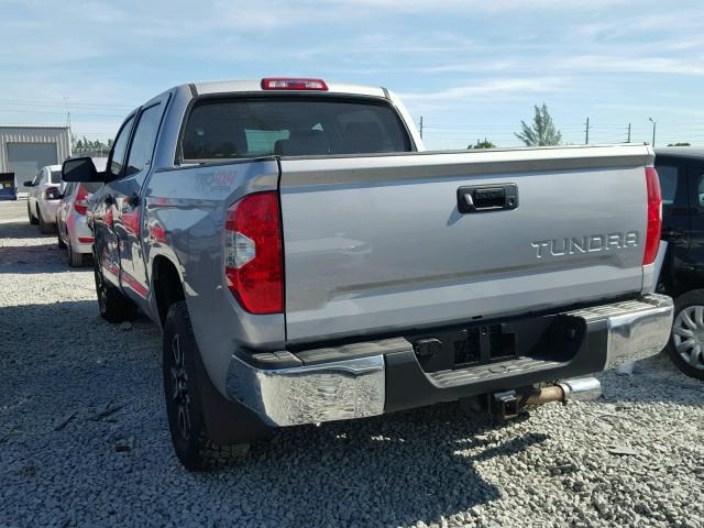 5TFDY5F17FX440045 - 2015 TOYOTA TUNDRA CRE SILVER photo 3