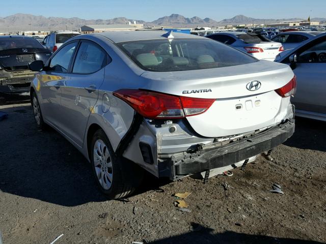 5NPDH4AE3BH060128 - 2011 HYUNDAI ELANTRA GL SILVER photo 3