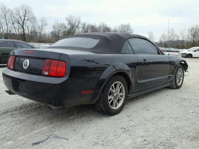 1ZVFT84N355188610 - 2005 FORD MUSTANG BLACK photo 4