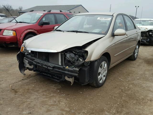 KNAFE221X95598852 - 2009 KIA SPECTRA EX GOLD photo 2