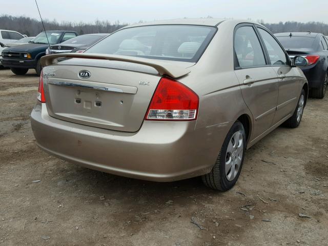 KNAFE221X95598852 - 2009 KIA SPECTRA EX GOLD photo 4