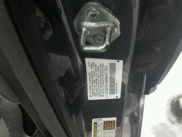 2HGFA16899H517818 - 2009 HONDA CIVIC EX ნაცრისფერი ფოტო 10