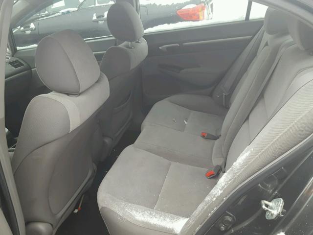 2HGFA16899H517818 - 2009 HONDA CIVIC EX ნაცრისფერი ფოტო 6