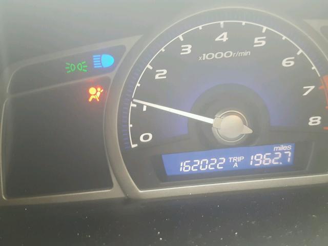 2HGFA16899H517818 - 2009 HONDA CIVIC EX ნაცრისფერი ფოტო 8