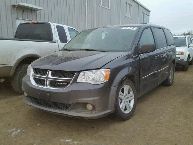 2C4RDGDGXHR793272 - 2017 DODGE GRAND CARA GRAY photo 2