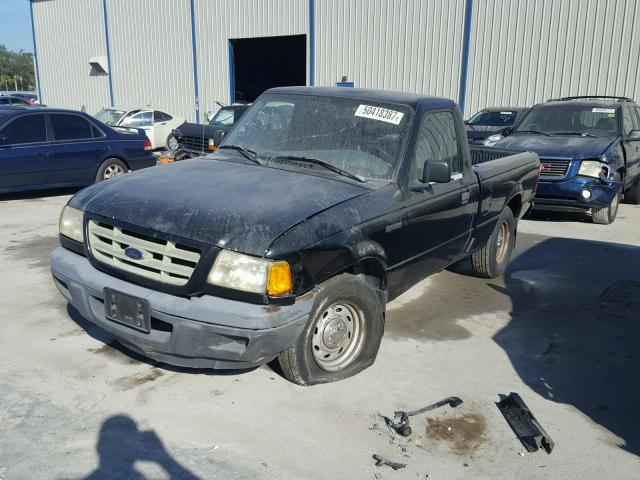 1FTYR10D82TA35291 - 2002 FORD RANGER BLACK photo 2