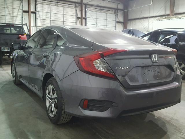 19XFC2F5XGE006888 - 2016 HONDA CIVIC LX GRAY photo 3