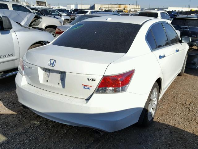 5KBCP3F8XAB011261 - 2010 HONDA ACCORD EXL WHITE photo 4