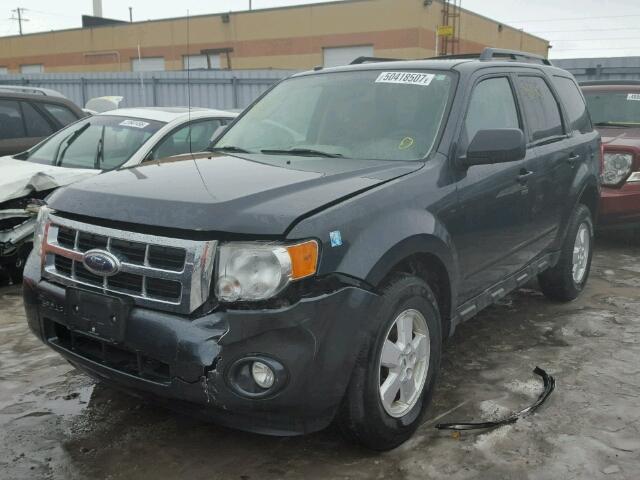 1FMCU03G39KC26508 - 2009 FORD ESCAPE XLT GREEN photo 2