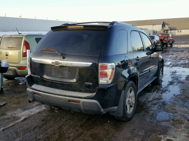 2CNDL73F556159673 - 2005 CHEVROLET EQUINOX LT BLACK photo 4